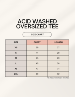 Acid Wash Cotton T-shirt Oversized - Image 2