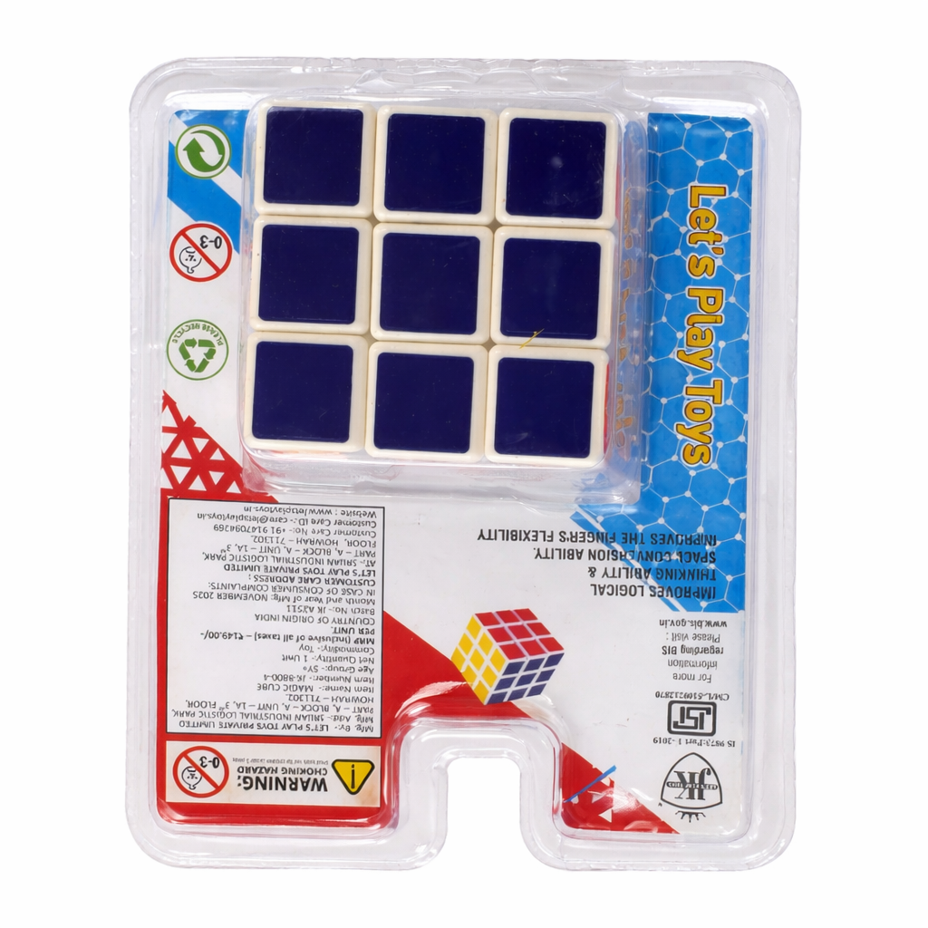 Buy 3x3 Magic Cube Puzzle Game, a fun mind-boosting toy for kids and adults. Improve problem-solving skills and enjoy hours of puzzle-solving fun.