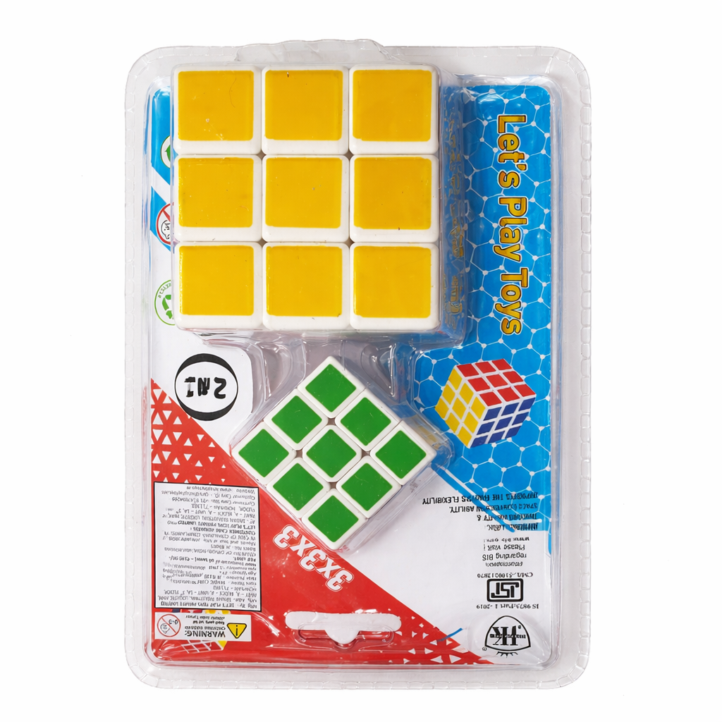 Challenge your brain with this 2-in-1 3x3 Magic Cube puzzle set! Perfect for improving focus, memory, and finger flexibility for kids and adults alike. Shop now!