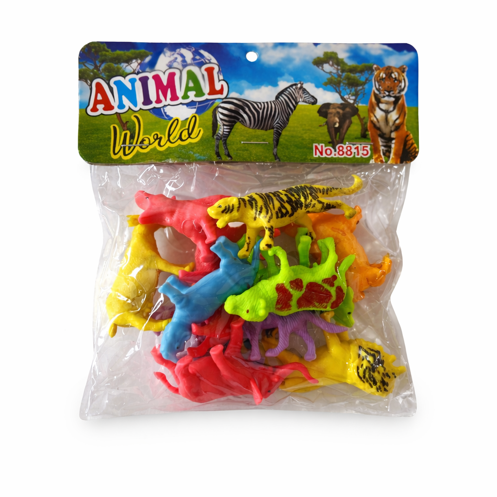 Animal WoAnimal World Mini Plastic Wild Animal Toy Set for Kids | Multicolorrld Mini Plastic Wild Animal Toy Set for Kids (Multicolor Pack) Animal World Mini Plastic Wild Animal Toy Set for Kids | Multicolor - Image 1