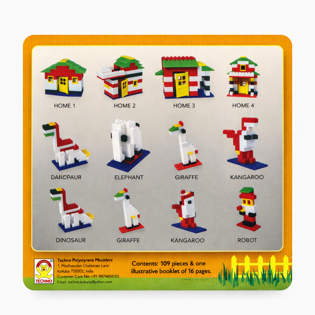 Build Master – Interlocking Architectural Set (109 Pieces) (2) Build Master 109-Piece Interlocking Building Block Set for Kids | Techno - Image 1