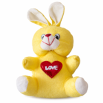 Cute Yellow Bunny Soft Toy with Love Heart | Kids Plush Gift - Image 2