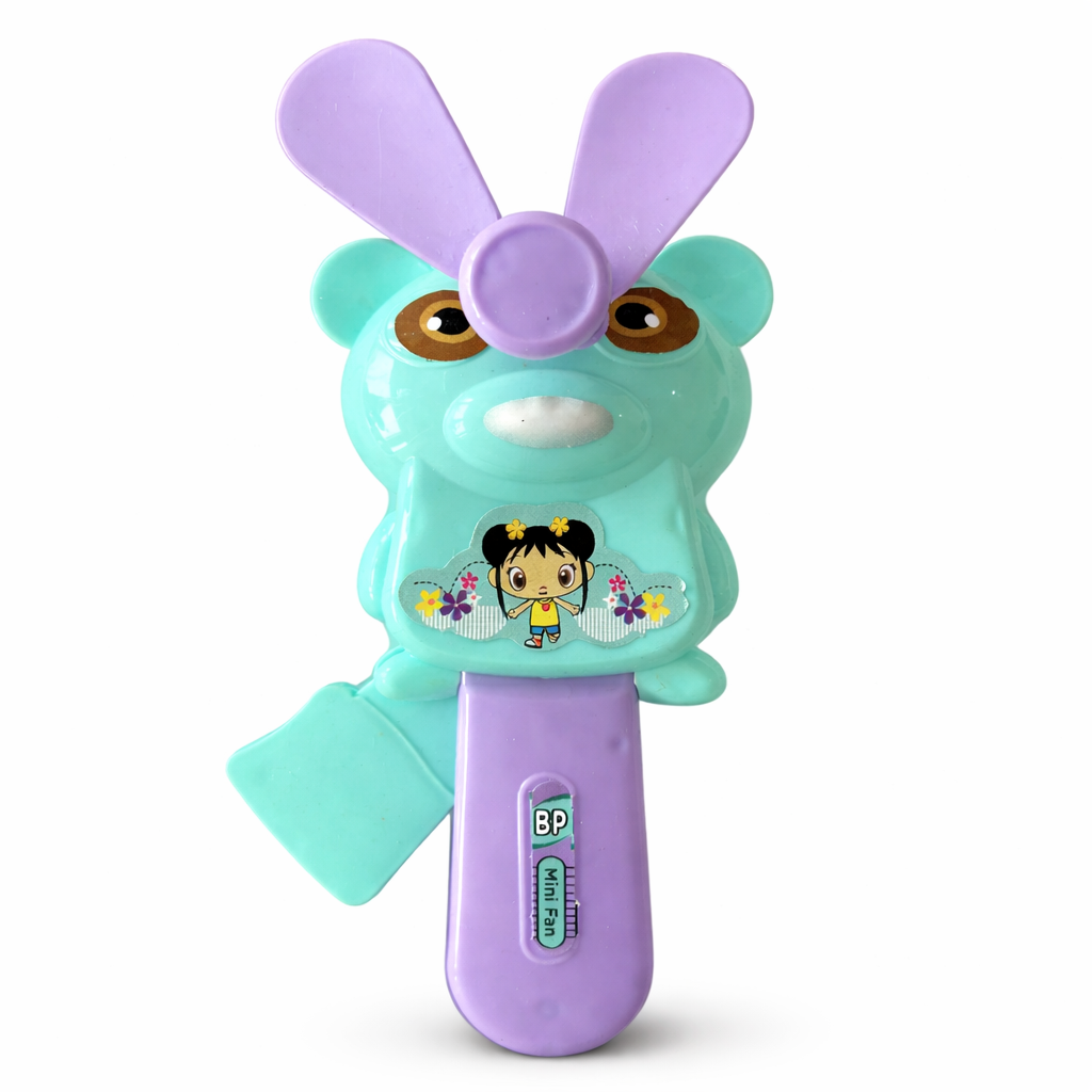 Kids CartoKids Cartoon Hand-Press Mini Fan – Portable & Battery-Free (57 characters)on Hand Fan (2) Kids Cartoon Hand-Press Mini Fan – Portable & Battery-Free (57 characters) - Image 1