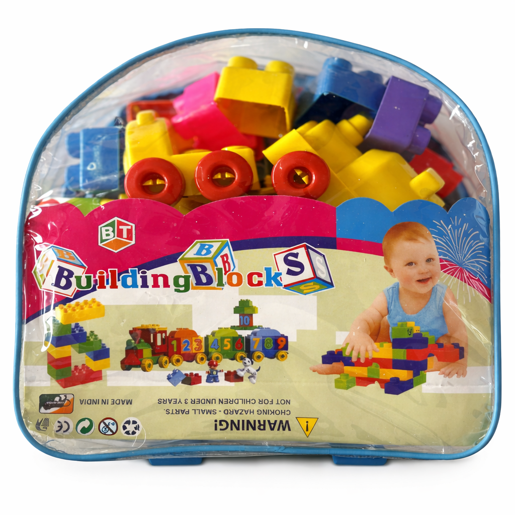 Kids CKids Colorful Building Blocks Set with Zipper Storage Bag | BT Toysolorful Building Blocks Set Kids Colorful Building Blocks Set with Zipper Storage Bag | BT Toys - Image 1
