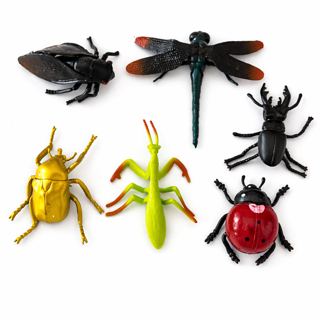 Kids EducKids Educational Plastic Insect Toy Set (6 Pieces) | Bug Figures for Learning & Playational Plastic Insect Toy Set (6 Pieces) Kids Educational Plastic Insect Toy Set (6 Pieces) | Bug Figures for Learning & Play - Image 1