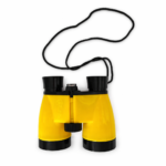 Kids Yellow Toy Binoculars with Neck Strap | Lightweight & Durable